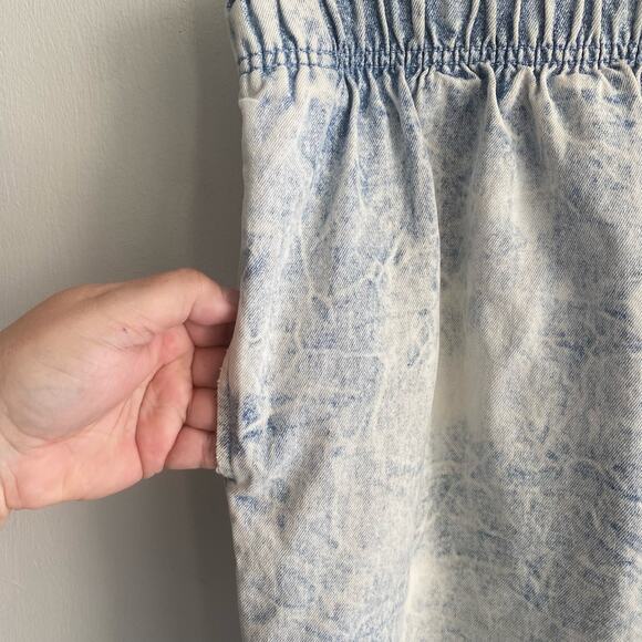 Vintage PS Gitano Acid Wash Jeans Pull On Style Size 16 Light Blue Denim 80s 90s - Picture 9 of 10